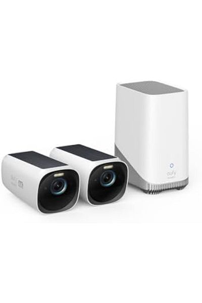 eufy Security eufyCam 3 2-Cam Kit, Security Camera Outdoor Wireless, 4K Camera with Integrated Solar