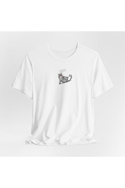 IVART I'm Cold So Tomorrow Θέμα γάτας-unisex-100% βαμβακερό λαιμόκοψη κοντομάνικο κανονικό μπλουζάκι-τώρα