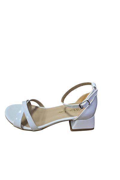 WHİTE LİNE Women's thick short heeled summer shoes