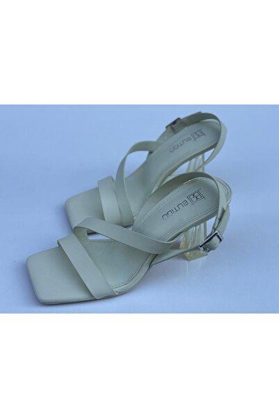 Butigo Int1223Y078 3Fx White Women's Heeled Sandals
