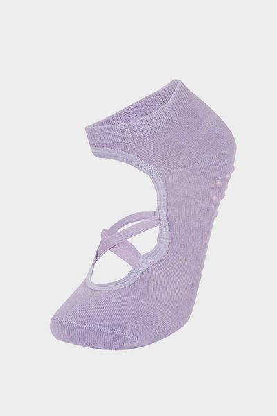 DeFacto Women's 2-Piece Cotton Pilates Socks A6887Axns