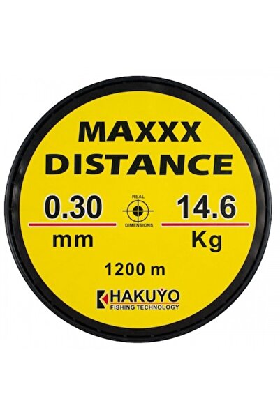 Hakuyo Fir de pescuit monofilament MAXXX Distance galben neon, 1200 m, 0,20 m...