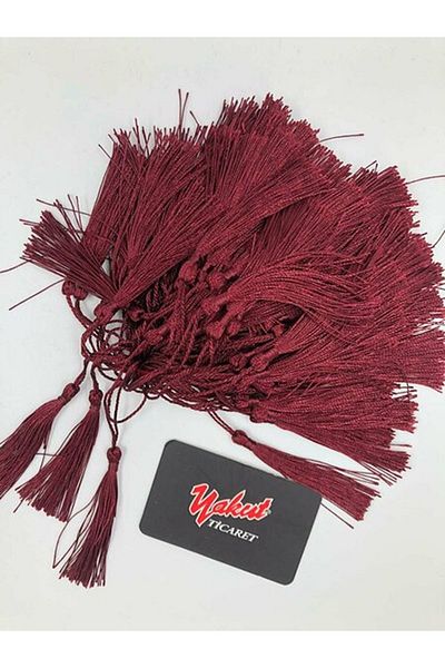Fiyonks Atölye Tassel Silky Handmade Soft Handcrafted Mini Tassels Bookmark Ornament Tassels 100Pcs