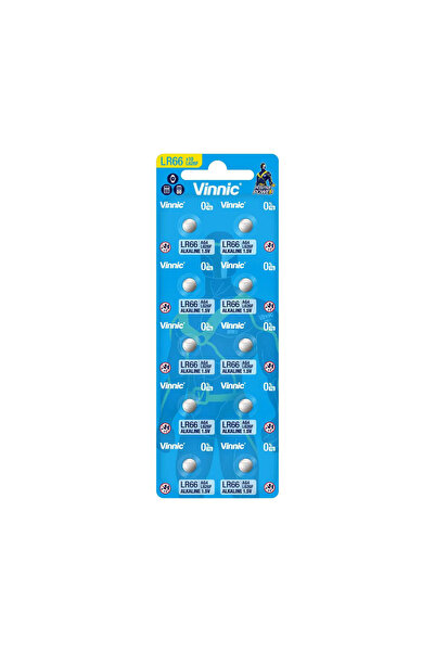 Vinnic بطاريات قلوية LR66 / AG4 (L626F) 1.5 فولت - 10 قطع