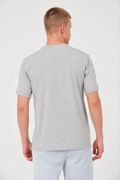 Bay Şapkacı Tricou oversize unisex cu gât rotund - gri