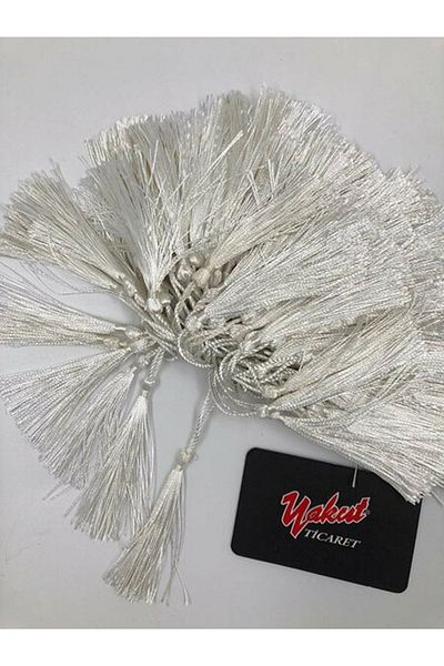 Fiyonks Atölye Tassel Silky Handmade Soft Handcrafted Mini Tassels Bookmark Ornament Tassels 100Pcs