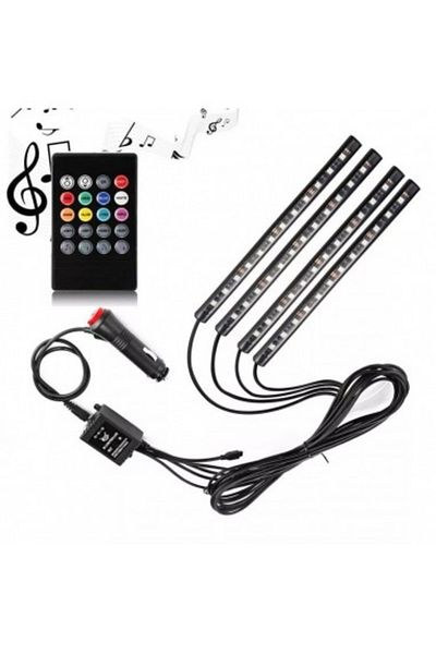 Xenon Bright Kit 4 RGB Ambient Lights with remote control, 12V, 12 LED, 22 cm LAL-12