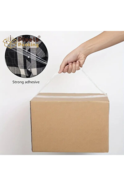 PixelsPacking PixelsPacking 3 Pack Clear Strong Adhesive Tape 60 Yards Long 2 Inch Wide, Ideal for Parcels, Moving, and Offices