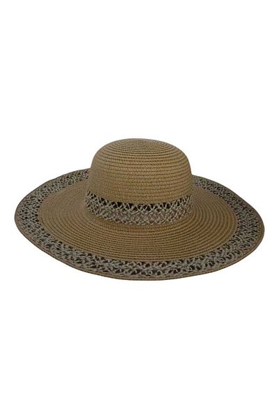 Aware Time Women's Straw Fedora Hat
