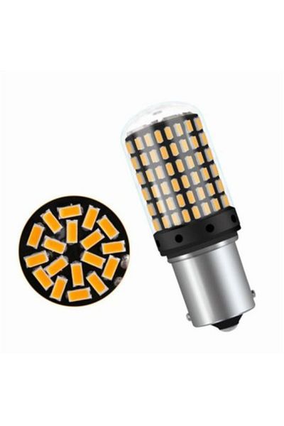 Xenon Bright LED auto Canbus ROȘU (BAW15S) PR21W, 144 SMD, 12V
