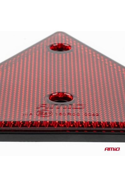 AMIO Reflective warning triangle for trailers, red color, Amio