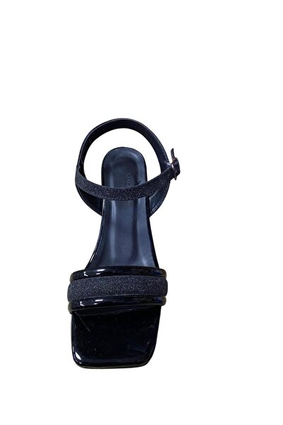 MONAROSA Women's Short Thick Heeled Evening Dress Summer Shoes