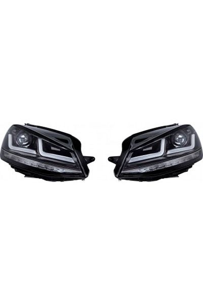 Osram Set de 2 faruri LED pentru VW Golf VII (2012-2016) Negru LEDriving Xenon / poziție Halogen Osram