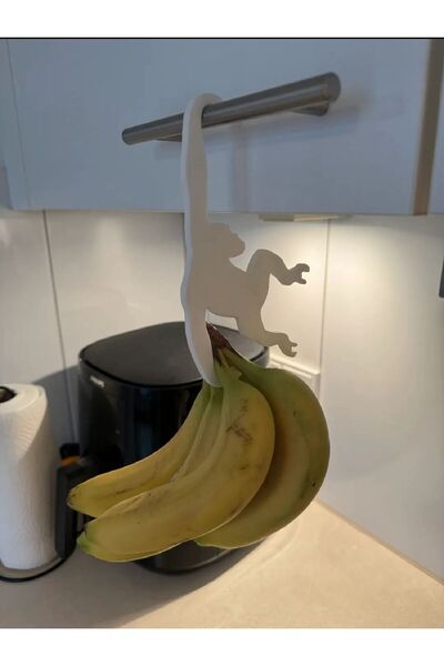 Aaron Boriss Maymun Şeklinde Plastik Muz Askısı