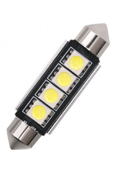 Xenon Bright Car led White C5W soffit Canbus with 4 SMD, 41 mm, 12V