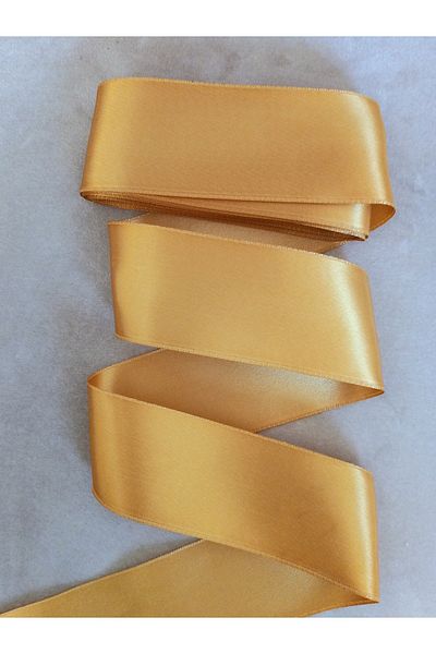 yörük tuhafiye Gold Yellow Satin Ribbon 6 cm 10 Meters One Ball,Satin,Seten,Bebe Wide Ribbon,Kurdale Jewelry Ribbon