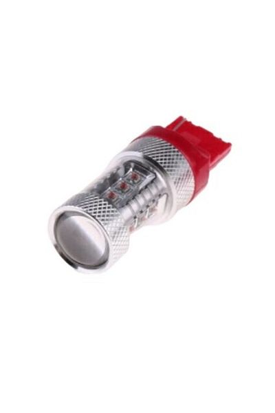 Xenon Bright Red LED Car Bulb T20 W21W Canbus 80W, CREE, 12V-24V, No Polarity, Single Intensity