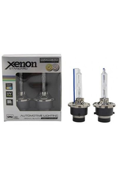 Xenon Bright Set of 2 D2S xenon premium bulbs + 80% more light 6000k