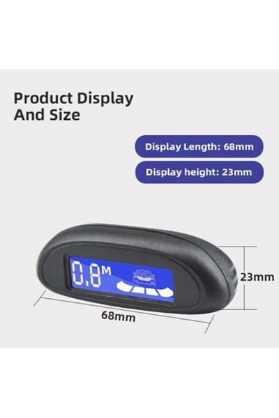 Xenon Bright Senzori de parcare OEM de 16,5 mm cu afișaj LED, cu afișaj individual pe fiecare senzor, alb