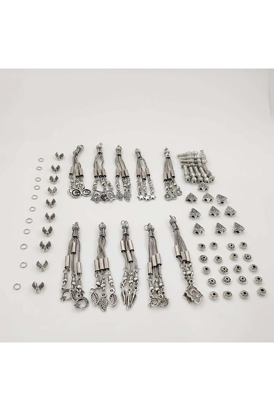 QELA COLLECTION Doğal Taş Tesbih Hobi Yapım Hobi Seti 10 adet tesbih yapabili...