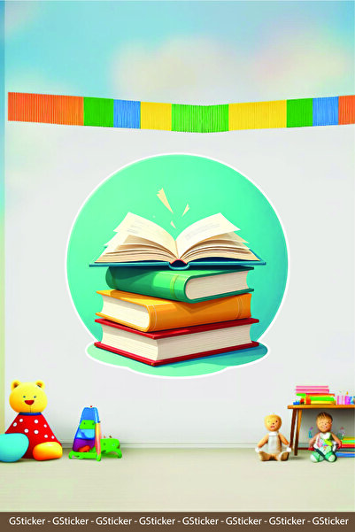 GSticker ملصق حائط للمدرسة لقراءة الكتب في المدرسة المتوسطة والابتدائية ورياض...