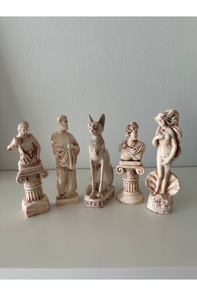 ALCSTORE Mitolojik Set ve Kedi Heykeli