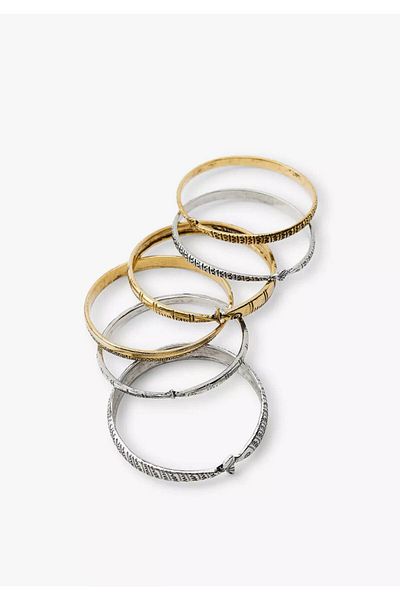 Lune Dor Accessories Brand Model Set of 6 Fish Bracelets
