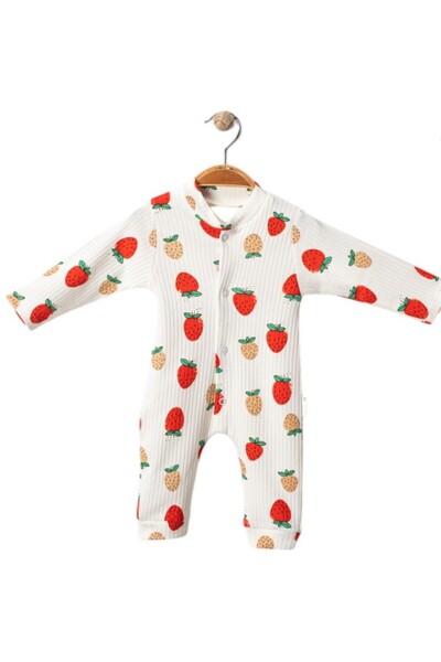 bellamombaby Çilek Desenli Tulum