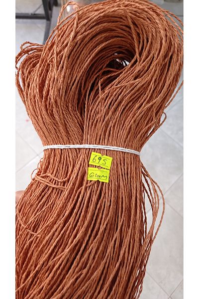 rüya hobi 695 γραμμάρια Premium Natural Twine Paper Twine, Ψάθινο νήμα, Ψάθινο νήμα τσάντας, Ψάθινο καπέλο νήμα (κανέλα)