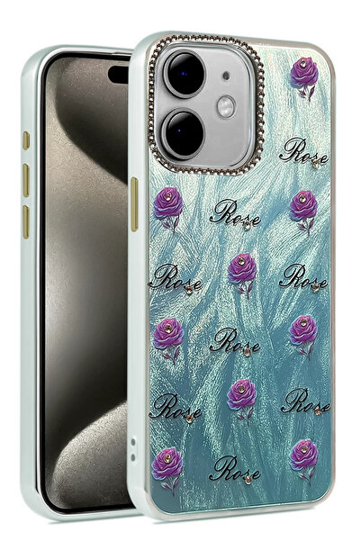 NewFace غطاء حماية لهاتف iPhone 11 - غطاء منقوش بمرآة - نمط 9 SPTGL