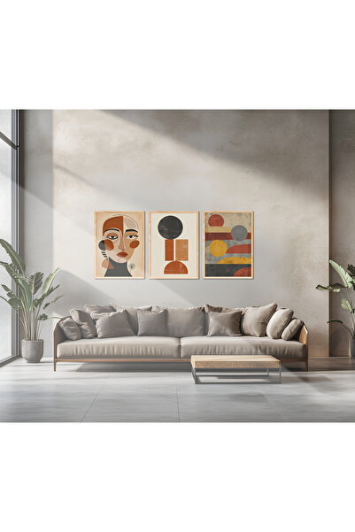 alphobitasarım Pictură modernă cu design abstract - Pictură triptică