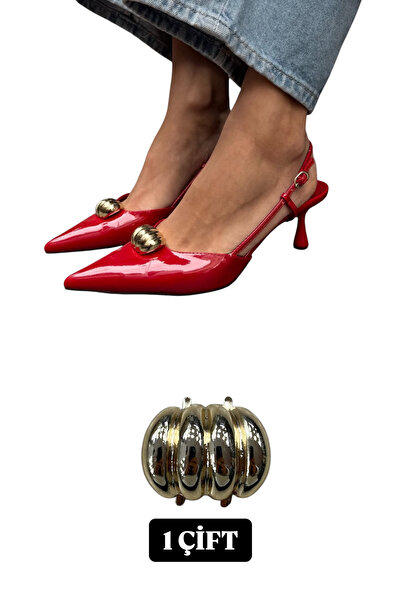 İsmet toka Shelly Ayakkabı Metal Aksesuar Altın - Metal Aksesuar