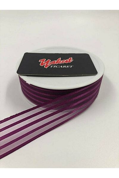 Fiyonks Atölye Bohça Ornament Dowry Bride 20 Meters Striped Organza Ribbon Design Ribbon