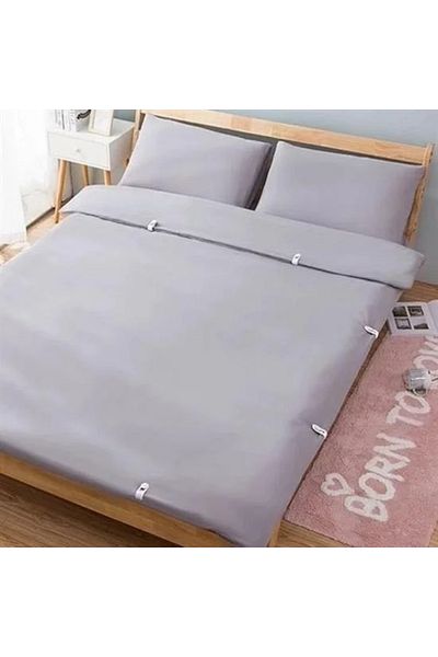 Mu Art Ahşap Buffer ®   4 Pieces Needle-Free Quilt Sheet and Curtain Holder Stabilizer Anti-Slip Cover Organizer Clips
