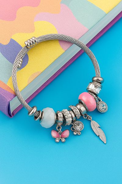 ARYA DESİGN Stainless Charm Bracelet – Modern and Durable Design