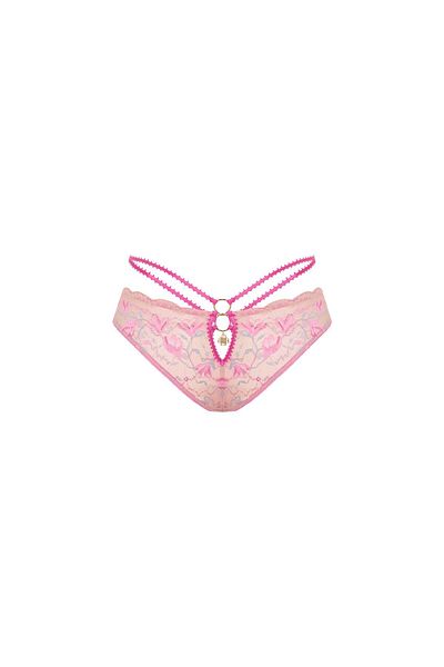 Feu De Elu Fleur Pink Lace Slip