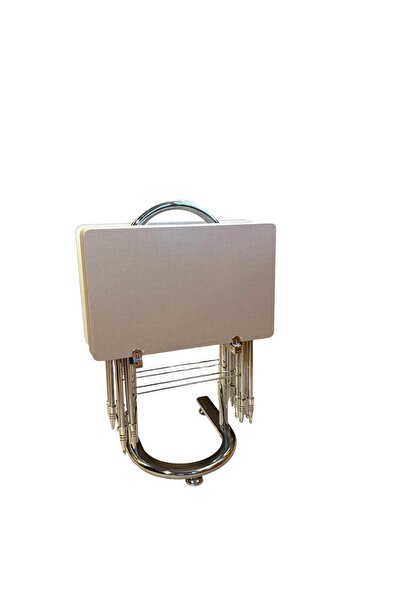 ÜNKAY Hasır Desen 4 lü Çanta Sehpa