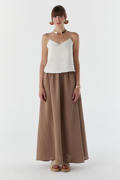 Shopping Shop Hemp Blouse with Rope Strap Tas