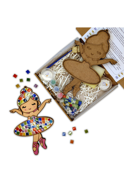 Mia Creative Art Balerin Mozaik ve Boyama Çocuk Etkinlik Seti - 2'si 1 arada ...