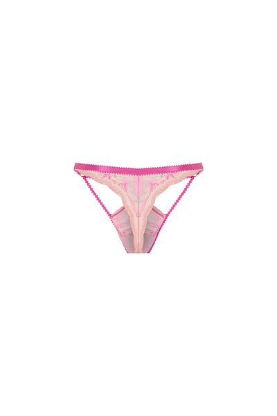 Feu De Elu Fleur Pink Lace Brazillian