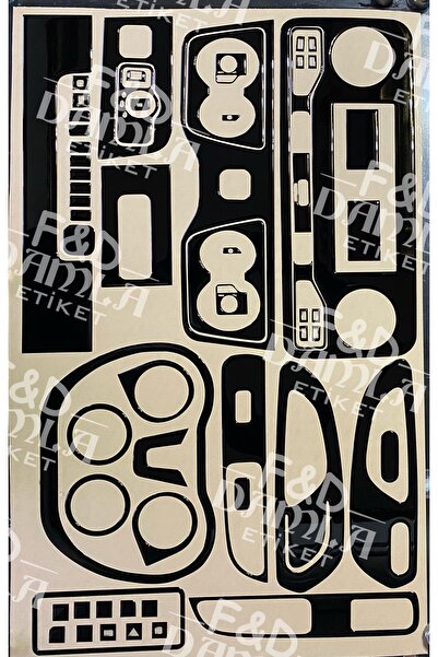 FD Damla Etiket مرسيدس سبرينتر 2020 > توربيدو، وحدة تحكم، زخرفة، صدر مطلي بطب...