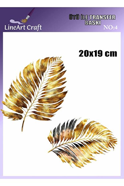 LİNEART Ütü İle Transfer Baskı & Kumaş Transfer No:KMŞ4 18x20cm