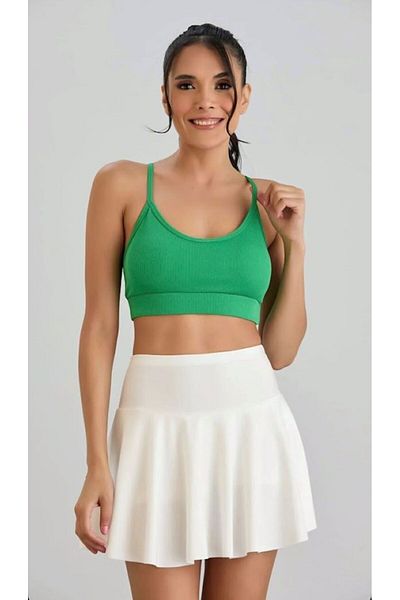 boutich Women's Straped Camisole Crop Bluz