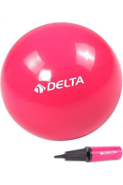 Delta Suitable fuchsia pilates ball and pump set for those between 75 cm and 179 cm in height