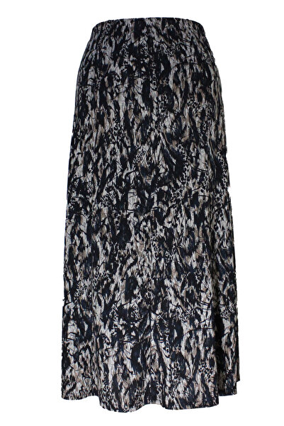 HESNA Betül Γυναικεία Battal Μέγεθος 8 Τεμάχια Ποιοτική Ελαστική Μαύρη Φούστα