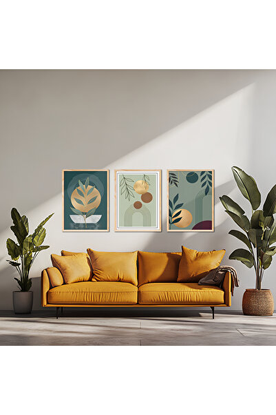 alphobitasarım Artă abstractă boemă - Tablou în 3 piese