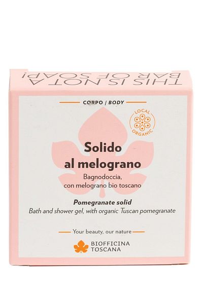 Biofficina Toscana Gel de dus si sampon solid cu rodie, 80gr - Biofficina