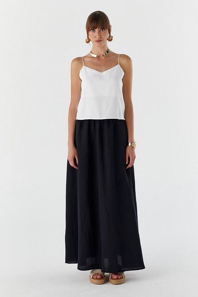 Shopping Shop Linen blouse with rope strap ecru