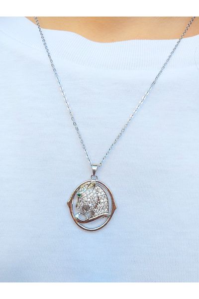 Alexis Carrel Zircon Stone Tiger Necklace