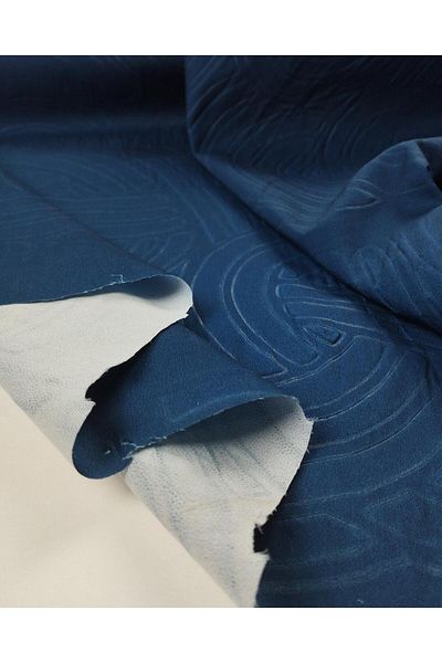 Kumaş Parça Telali Crepe Chiffon in Petrol Blue Color Width: 140 cm